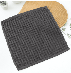 Household Bathing Water Absorbent And Quick Drying Unisex Plus Thickened Pure Cotton Bath Towel Wipe (Option: Dark Grey-35x35cm)