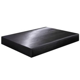 Soft Silky Satin Bed Sheet Set Pillowcase Solid Deep Pocket Flat Fitted Sheet (Color: Black)