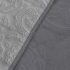 3 Piece Oversized Ultrasonic Embossed Bedspread Set with Classic Paisley Pattern